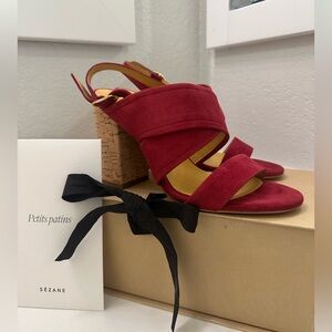 NWT Sezane High Celine Sandals